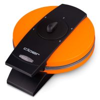 Das Bild zeigt das Waffeleisen Cloer 1627-15 in orange.