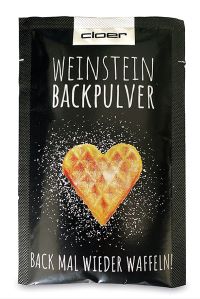 Das Foto zeigt ein Päckchen Weinstein-Backpulver.